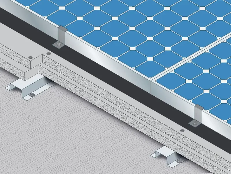 Lastre incombustibili in calcio silicato su profili metallici sotto i moduli fotovoltaici: supporto delle stratigrafie BROOF(t4)